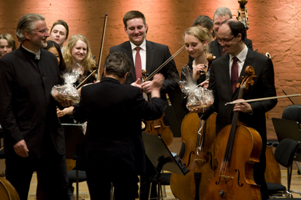 Prof. Michael Erxleben - Leitung, Florian Richter - Bratsche; Damien Ventula - Cello