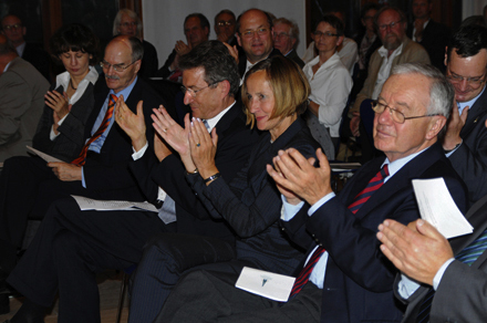 Bischof Huber und Gattin, Manfred Stolpe