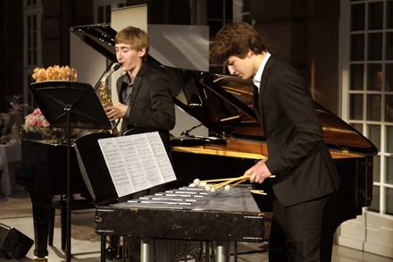 Simon - Saxophon und Christoph Lindner - Vibraphon