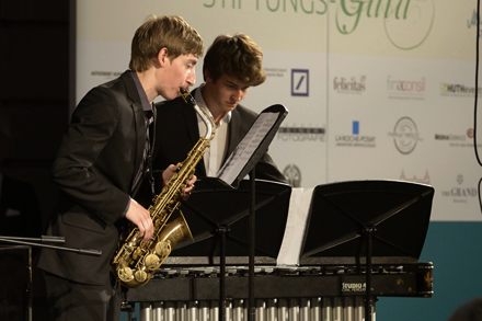 Simon - Saxophon und Christoph Lindner - Vibraphon