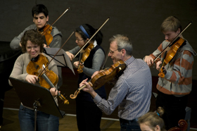 Streichergruppe mit Erch-Wolfgang Krüger