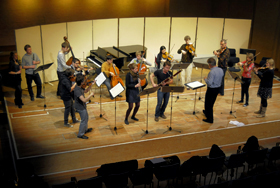 Probe mit Prof. Michael Erxleben