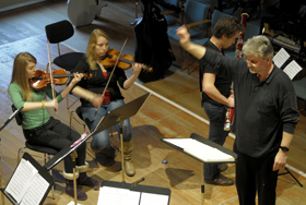 Probe mit Prof. Michael Erxleben